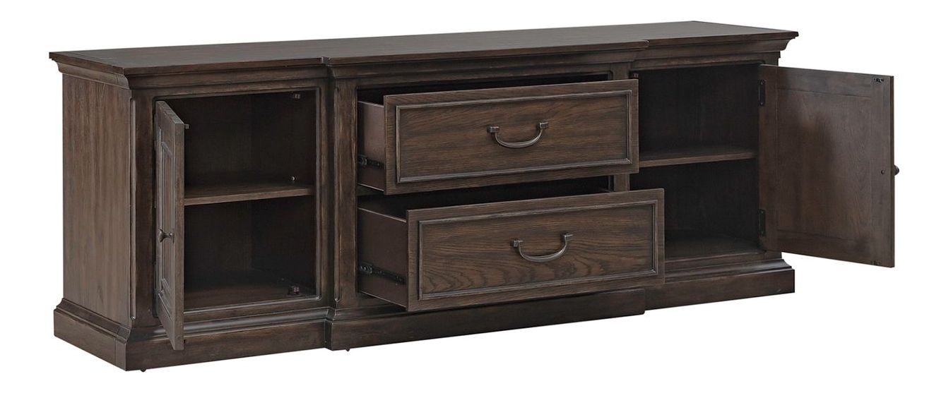Paradise Valley Wood 78-Inch Entertainment Console w/2 Drawers & 2 Doors