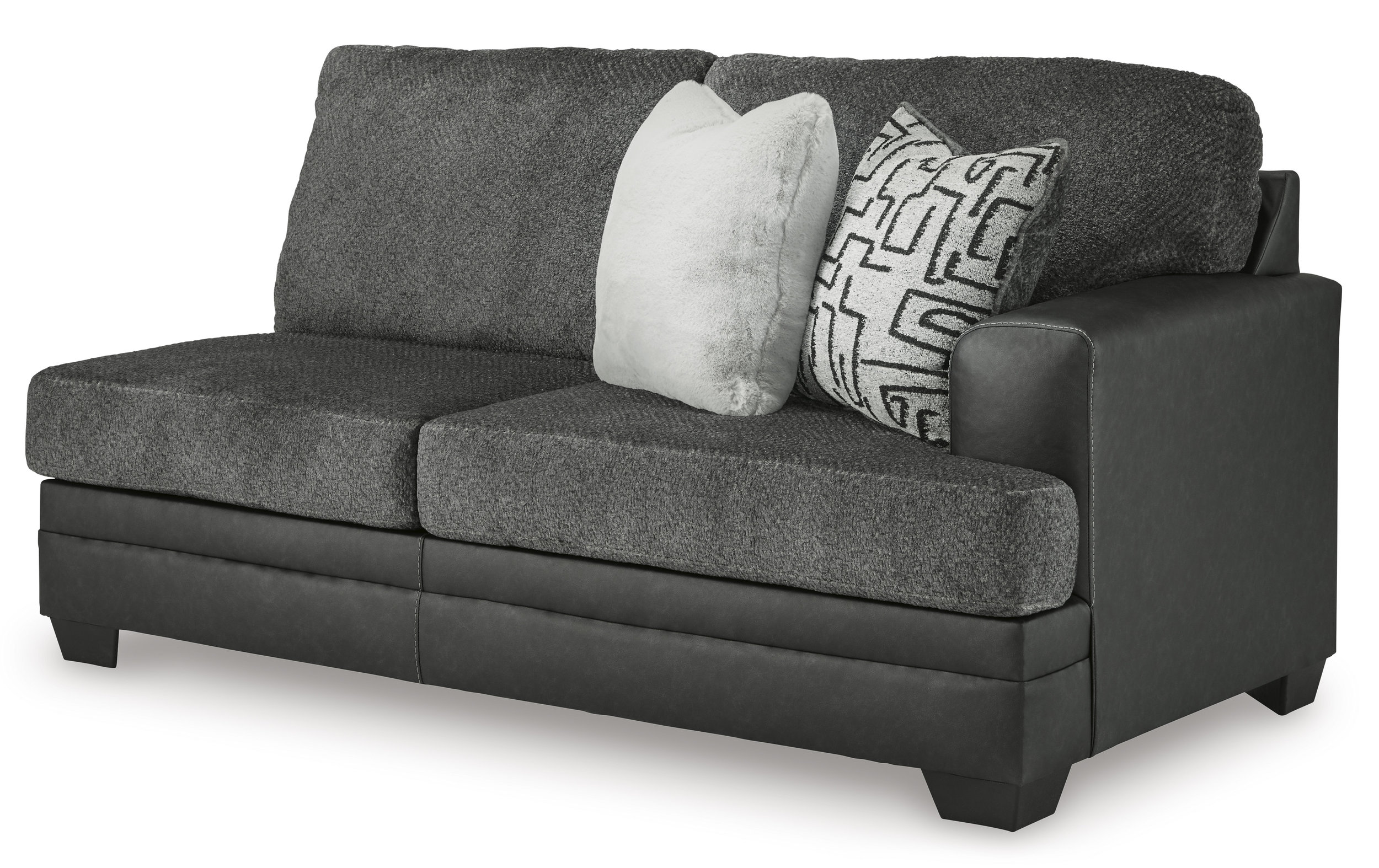Brixley Pier Fabric/Faux Leather Left 2-Piece Sectional w/Chaise