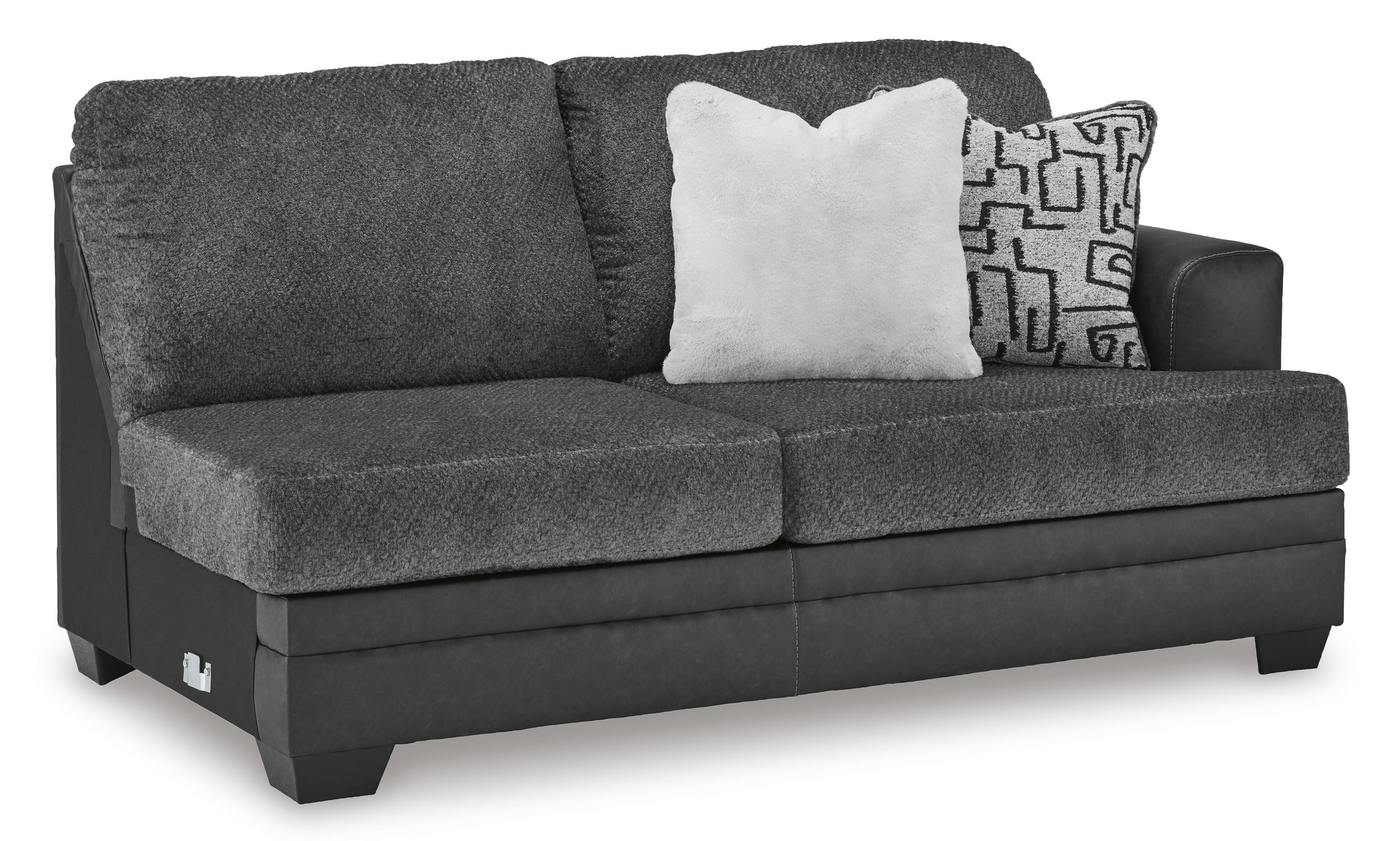 Brixley Pier Fabric/Faux Leather Left 2-Piece Sectional w/Chaise