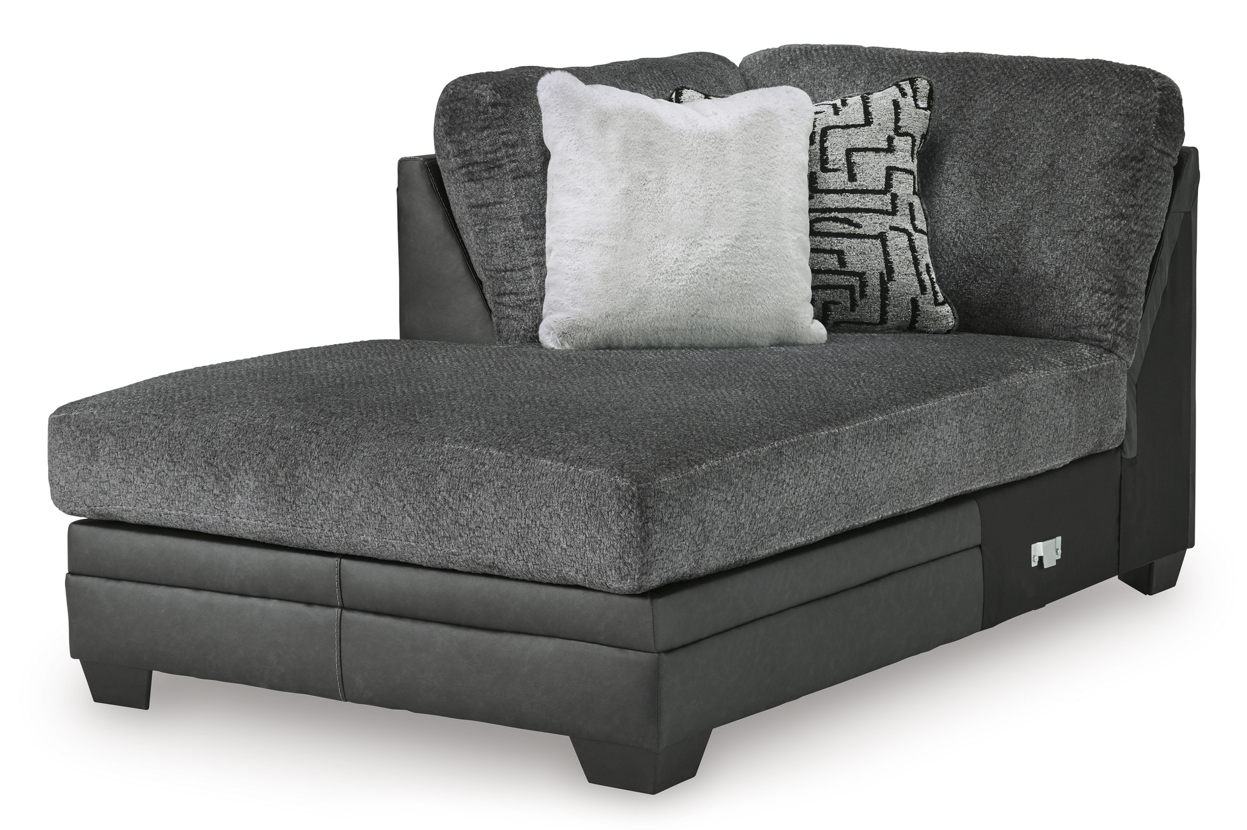 Brixley Pier Fabric/Faux Leather Left 2-Piece Sectional w/Chaise