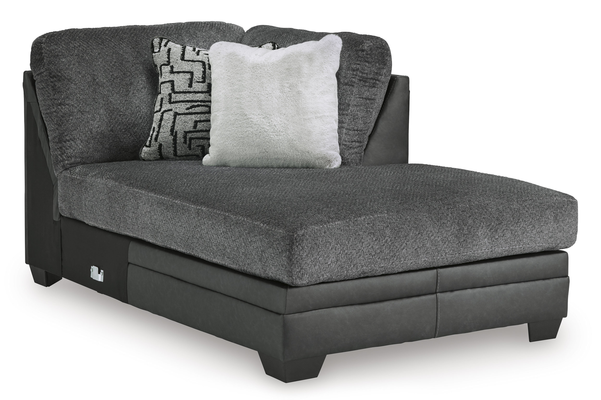 Brixley Pier Fabric/Faux Leather Left 2-Piece Sectional w/Chaise