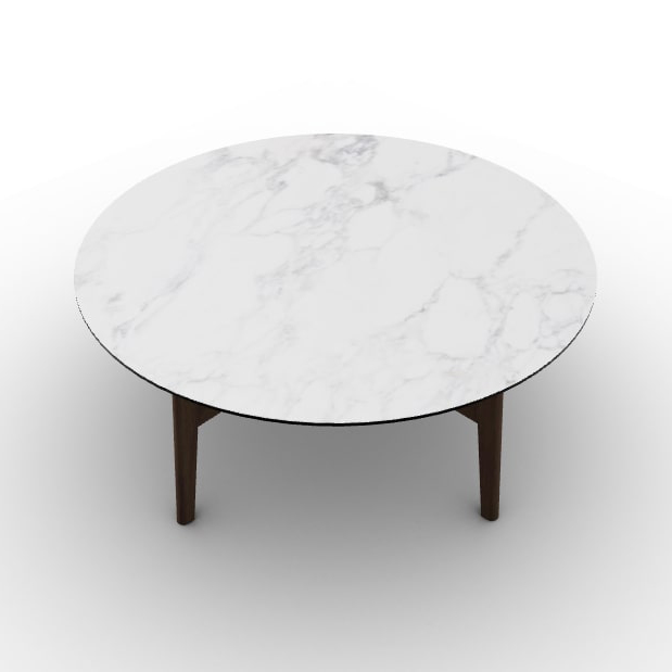 Abrey Laminated Ceramic-Glass/Wood Coffee Table
