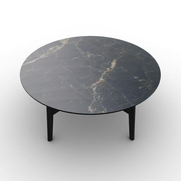 Abrey Laminated Ceramic-Glass/Wood Coffee Table