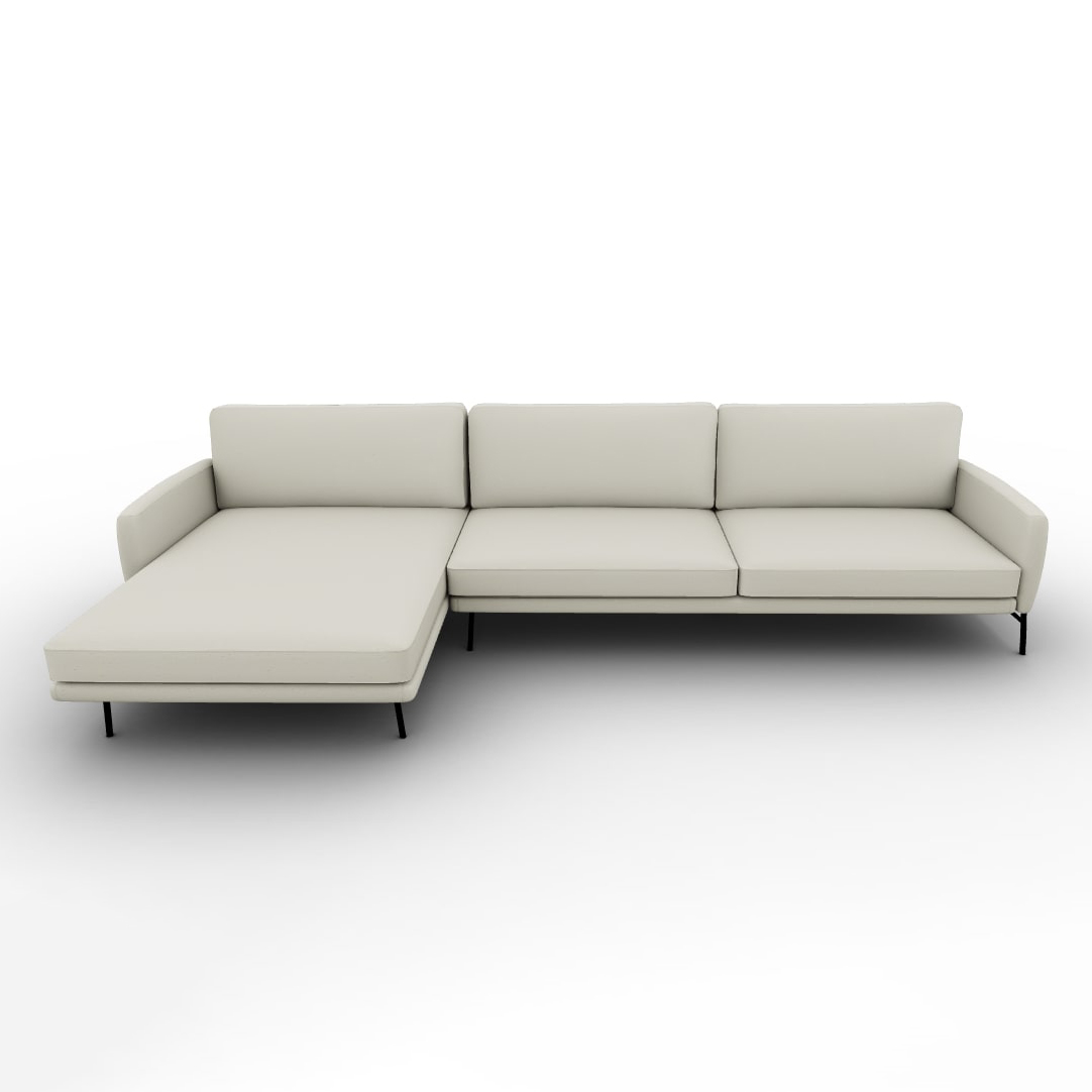 Le Marais Fabric Sofa w/Left Hand Chaise Facing