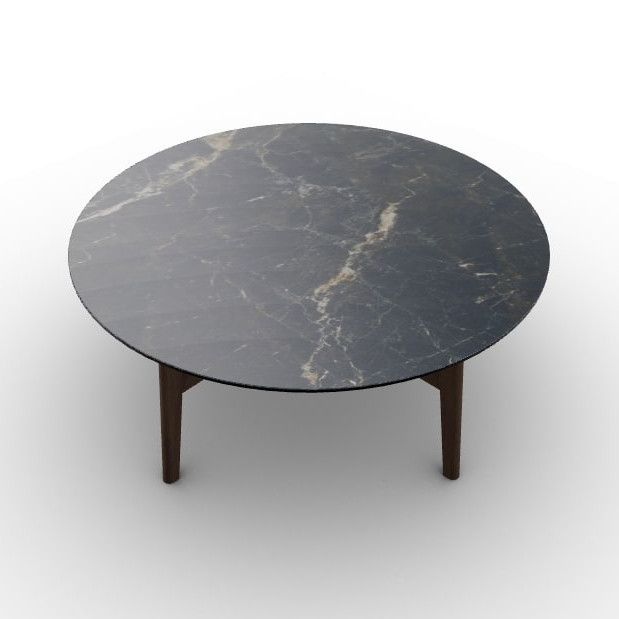Abrey Laminated Ceramic-Glass/Wood Coffee Table
