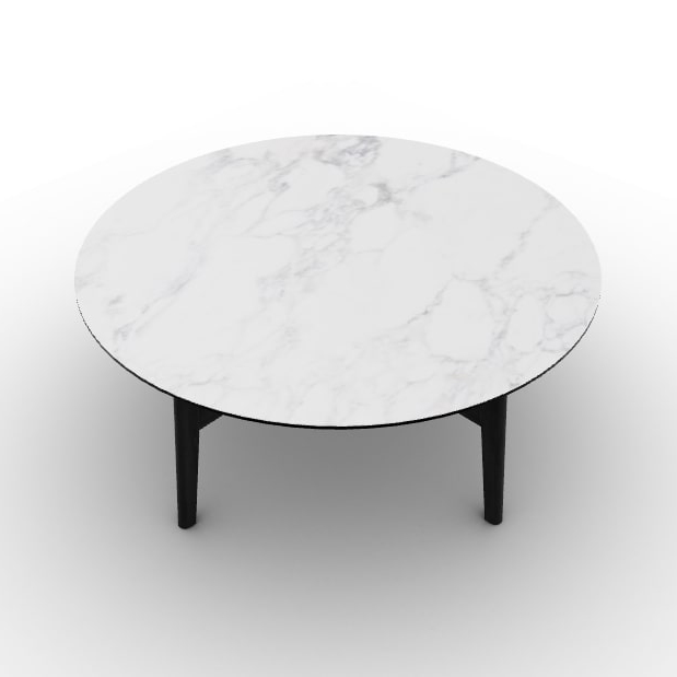 Abrey Laminated Ceramic-Glass/Wood Coffee Table