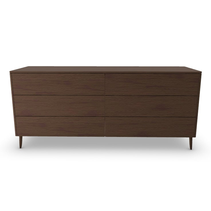 Boston Wood Dresser w/6 Drawers