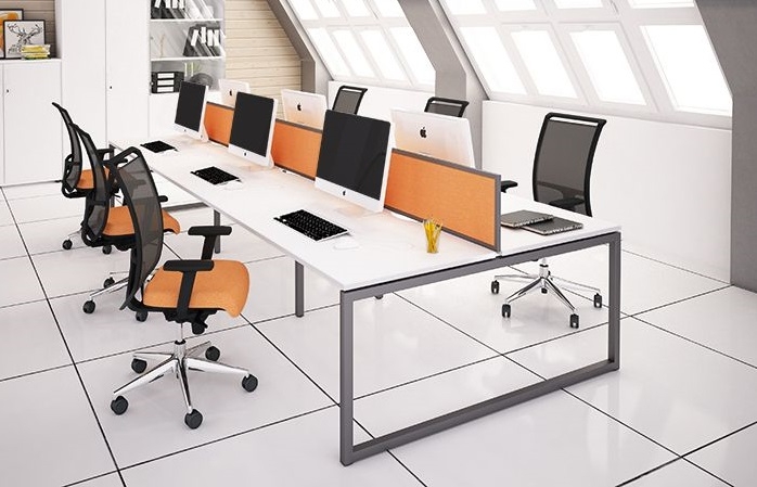 Delta Hooped Leg Bench Desk