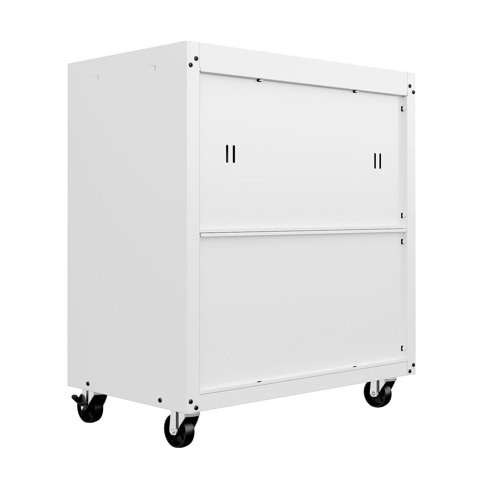 Fortress Textured Metal 31.5-inch Garage Mobile Cabinet w/1 Full Extension Drawer & 2 Adjustable Shelves