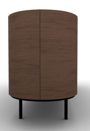 Lake Wood/Ceramic/Metal Sideboard w/5 Doors