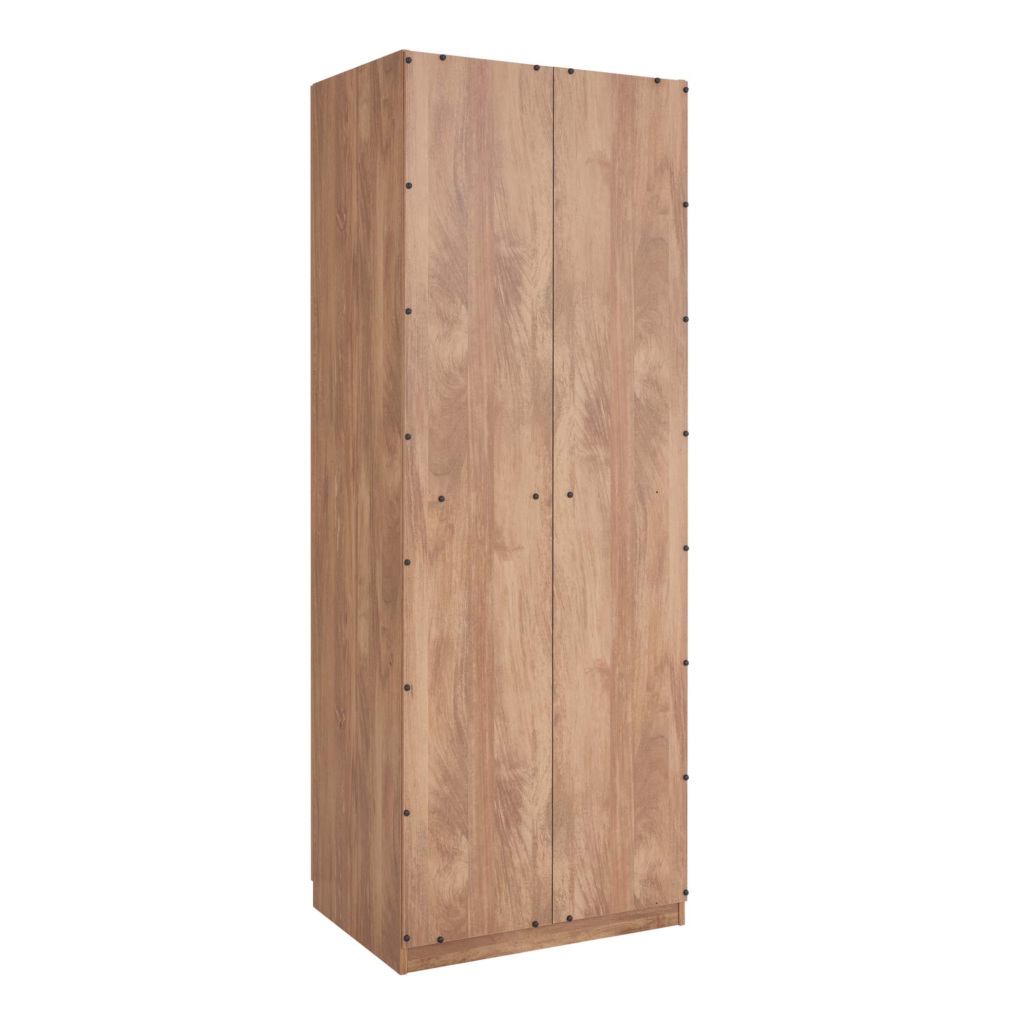 Lee Freestanding 3-Piece Wardrobe Closet 3.0 w/1 Hanging Rod, 3 Shoe Shelves & 1 Basic Shelf 