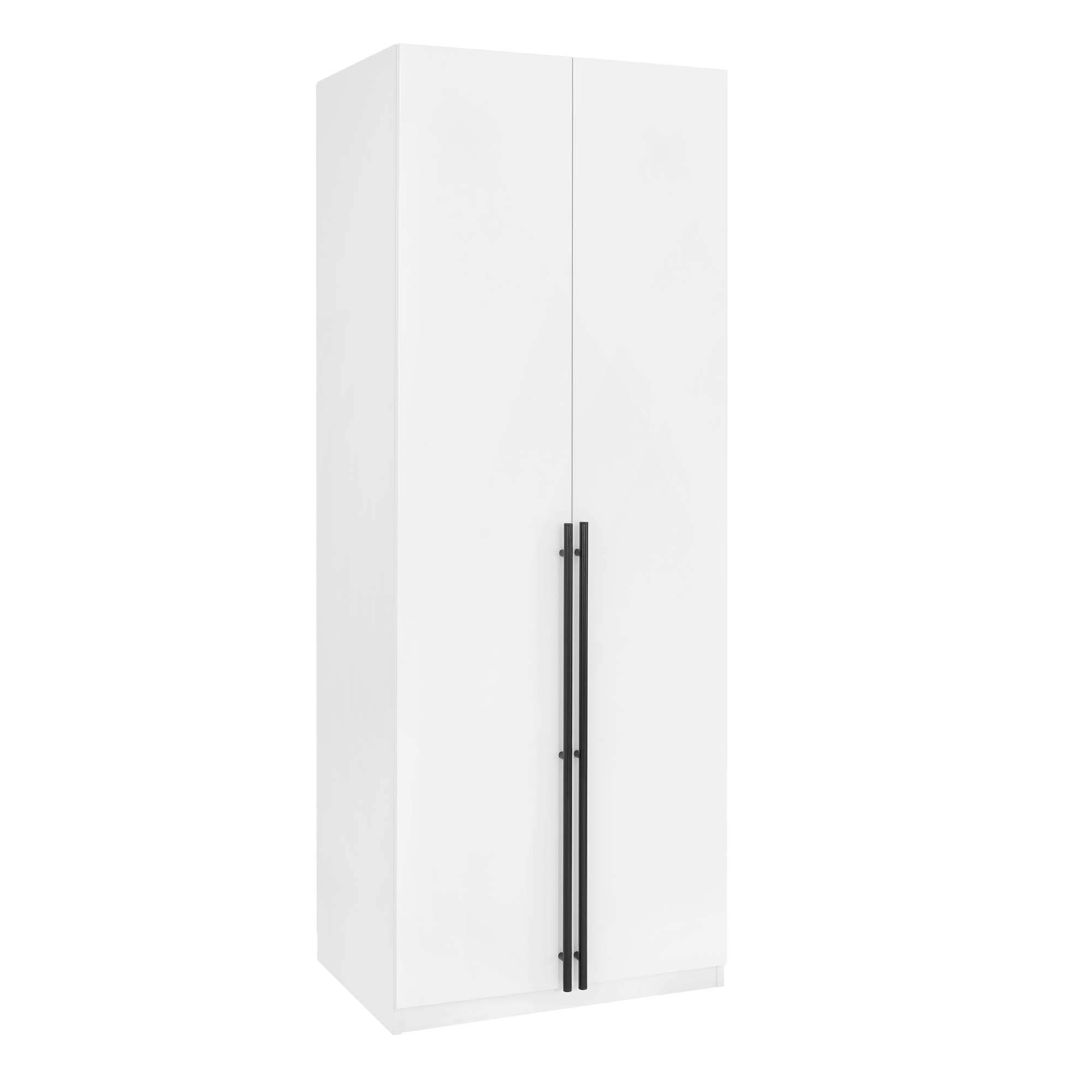 Lee Freestanding 3-Piece Wardrobe Closet 3.0 w/1 Hanging Rod, 3 Shoe Shelves & 1 Basic Shelf 