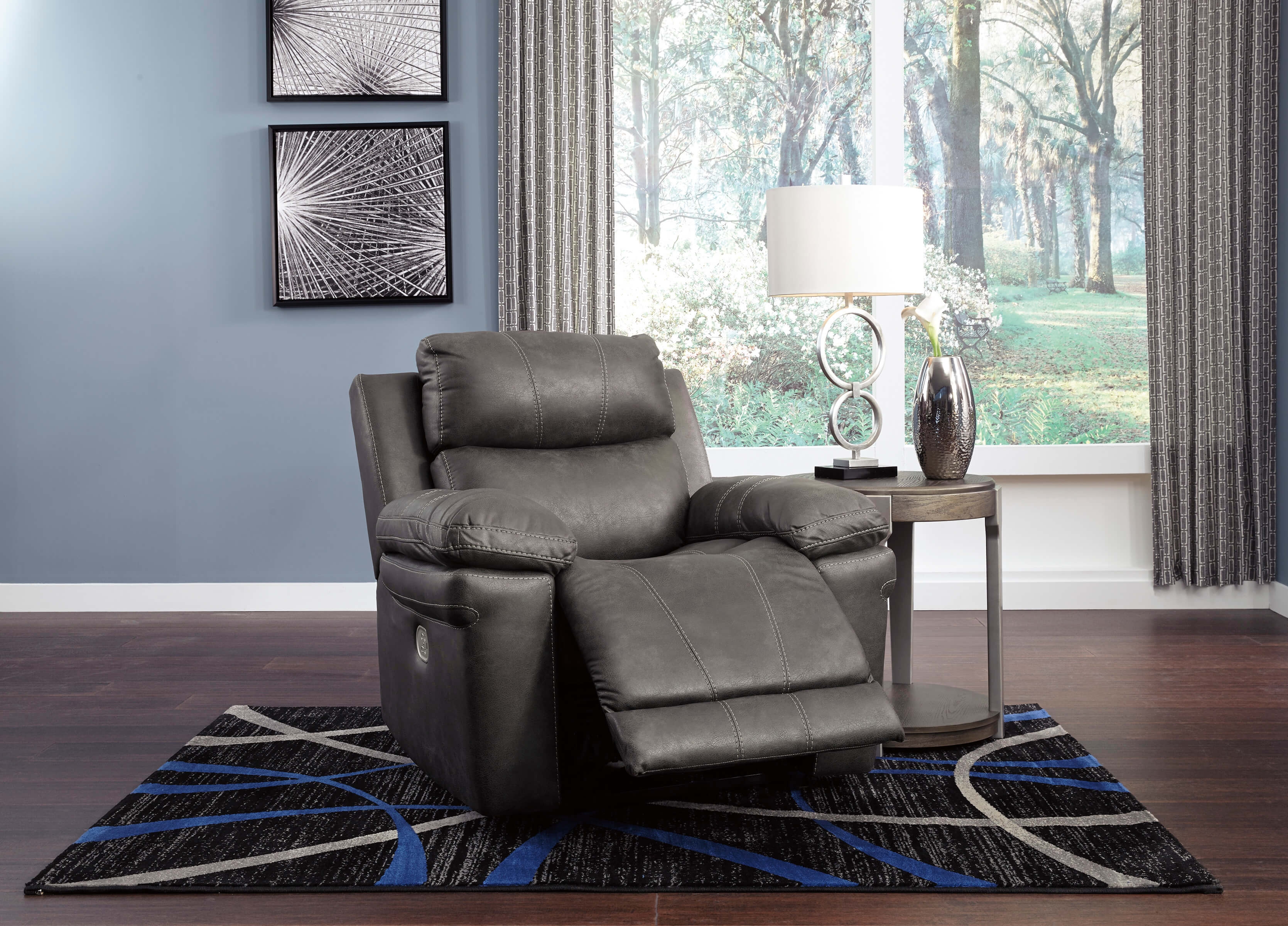 Erlangen Faux Leather Power Recliner Chair by Ashley
