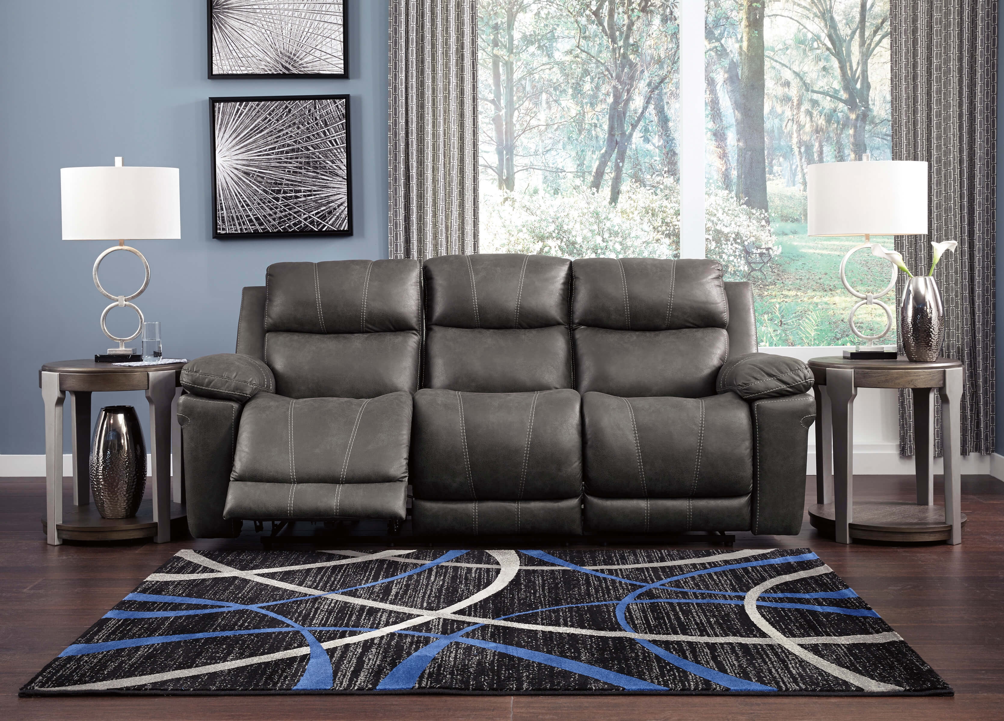 Erlangen Faux Leather Sofa