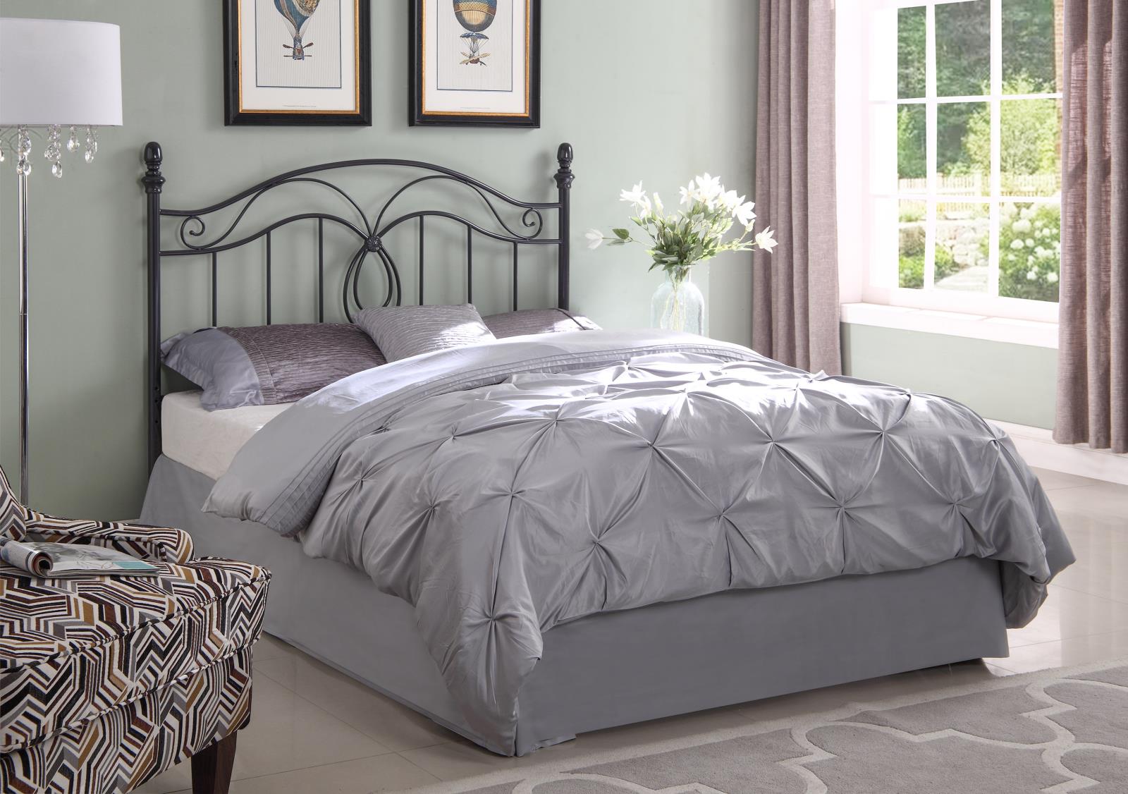 Evan Scroll Metal Headboard, Full/Queen Size