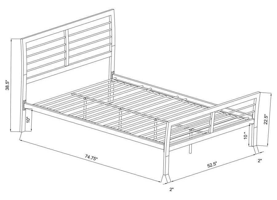 Cooper Metal Bed, Full Size
