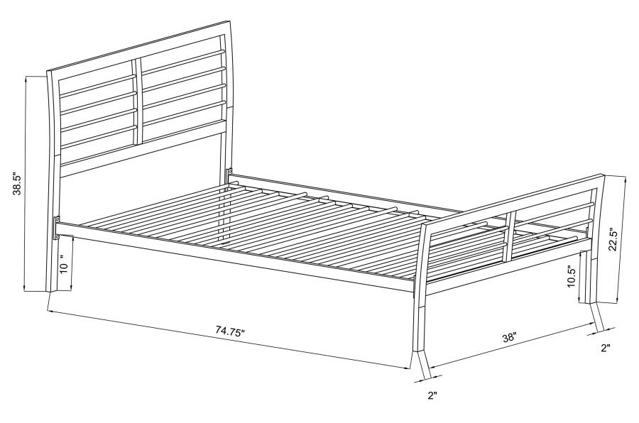 Cooper Metal Bed