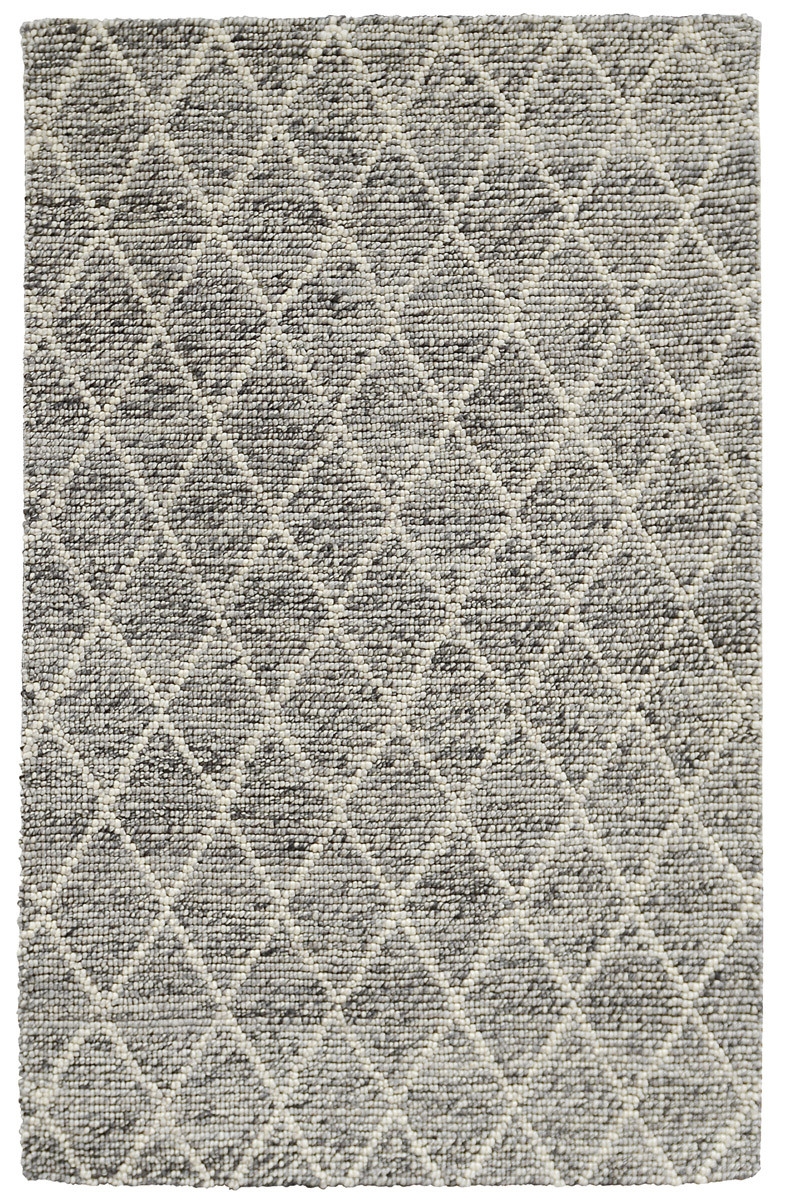 Diamond Looped Wool Handwoven Rug