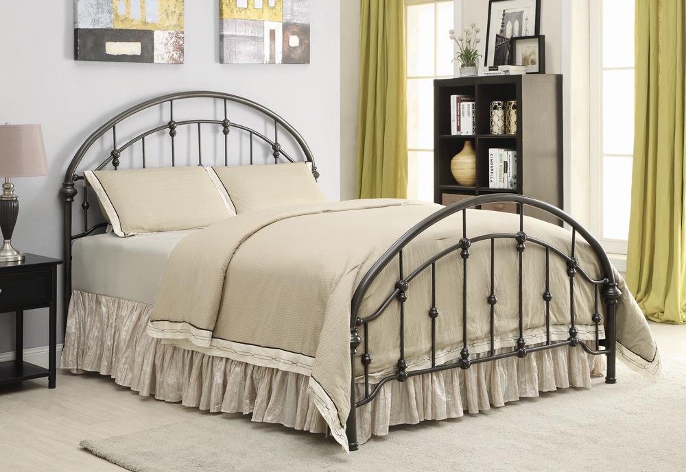 Rowan Metal Panel Bed, Queen Size