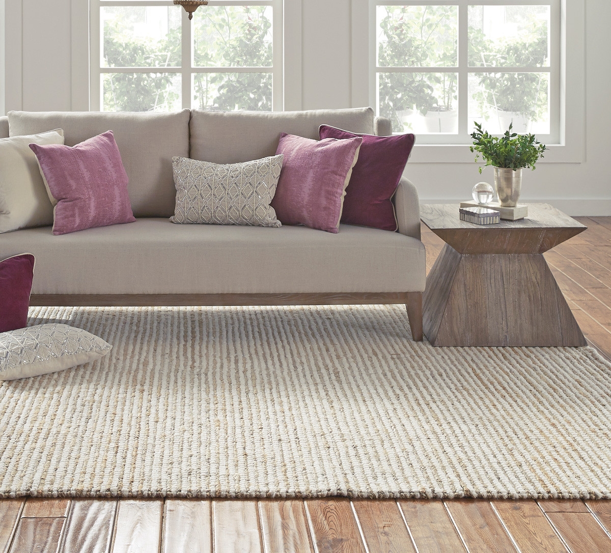 Valencia Wool/Jute/Cotton Handwoven Rug
