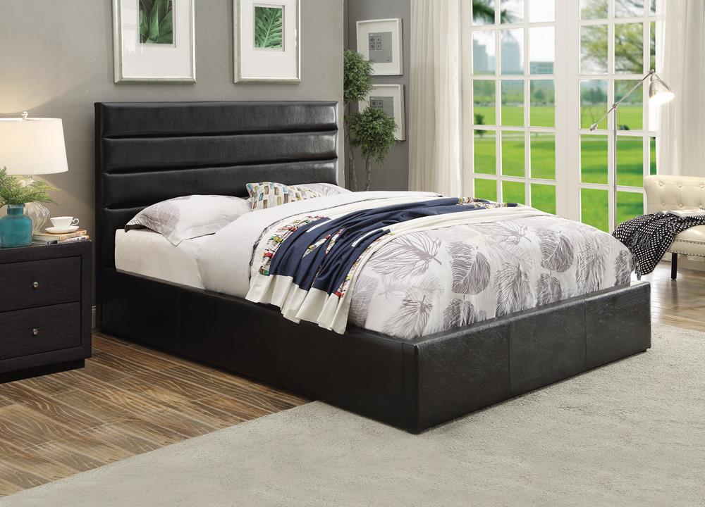 Riverbend Leatherette Storage Bed, Eastern King Size