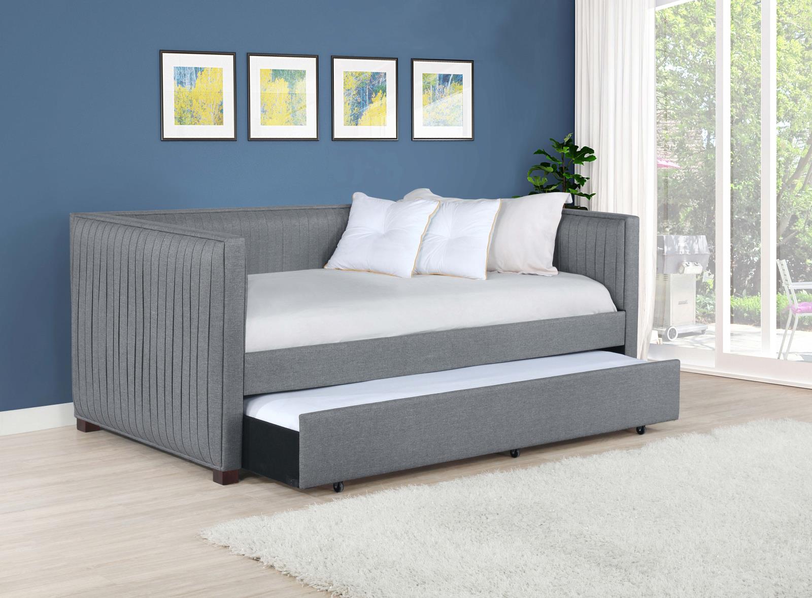 Brodie Fabric Twin Daybed with Trundle