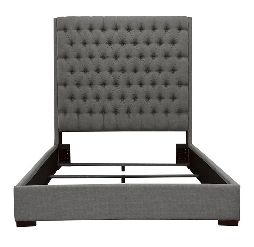 Camille Fabric Button Tufted Bed
