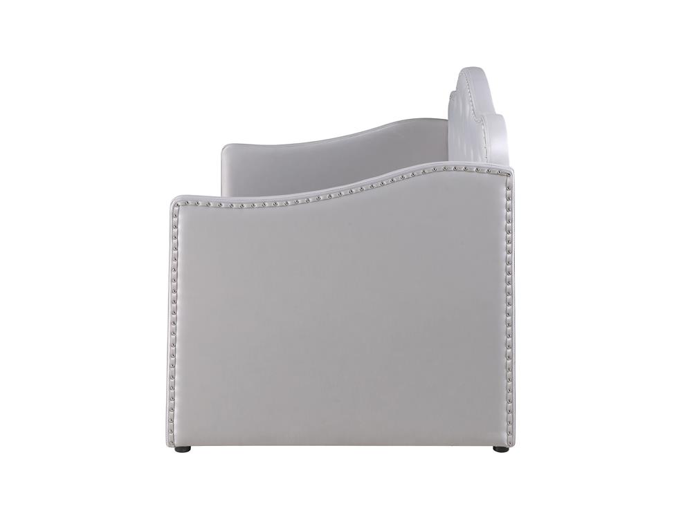 Elmore Leatherette Twin Daybed with Trundle