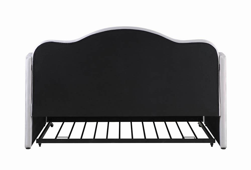 Elmore Leatherette Twin Daybed with Trundle