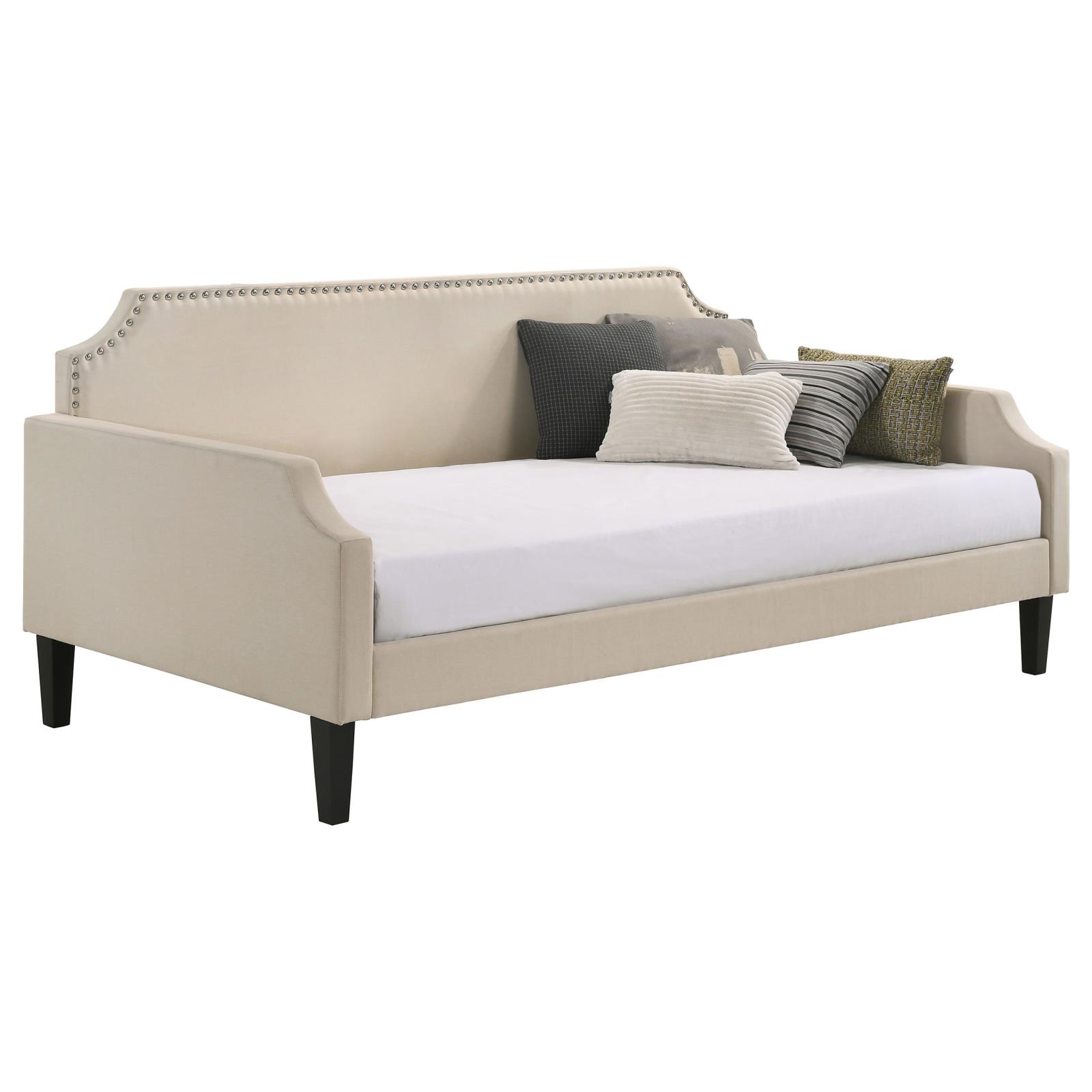 Olivia Fabric Twin Daybed with Nailhead Trim