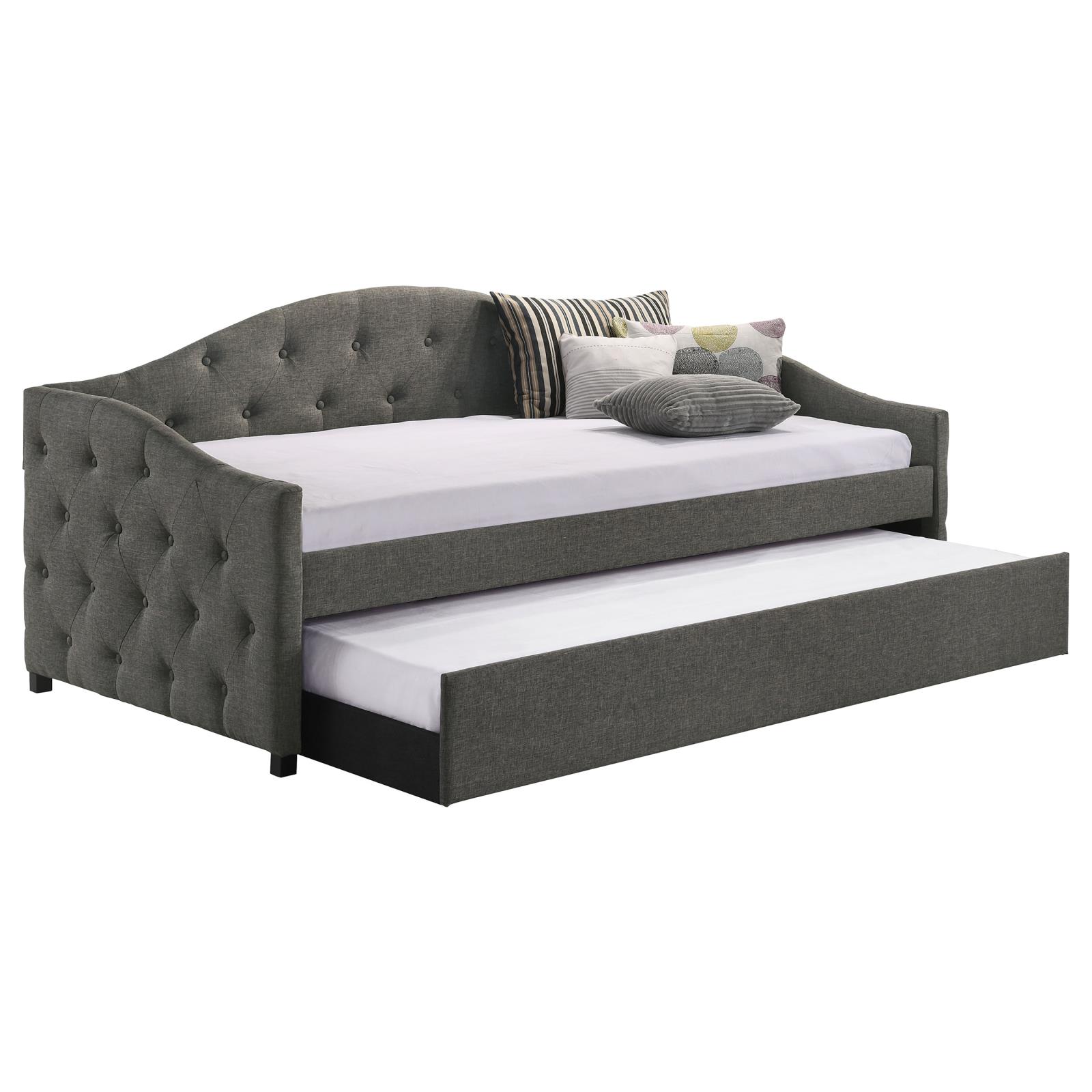Sadie Fabric Twin Daybed with Trundle