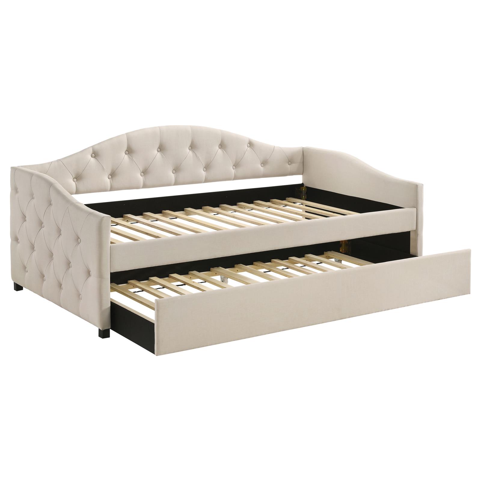 Sadie Fabric Twin Daybed with Trundle