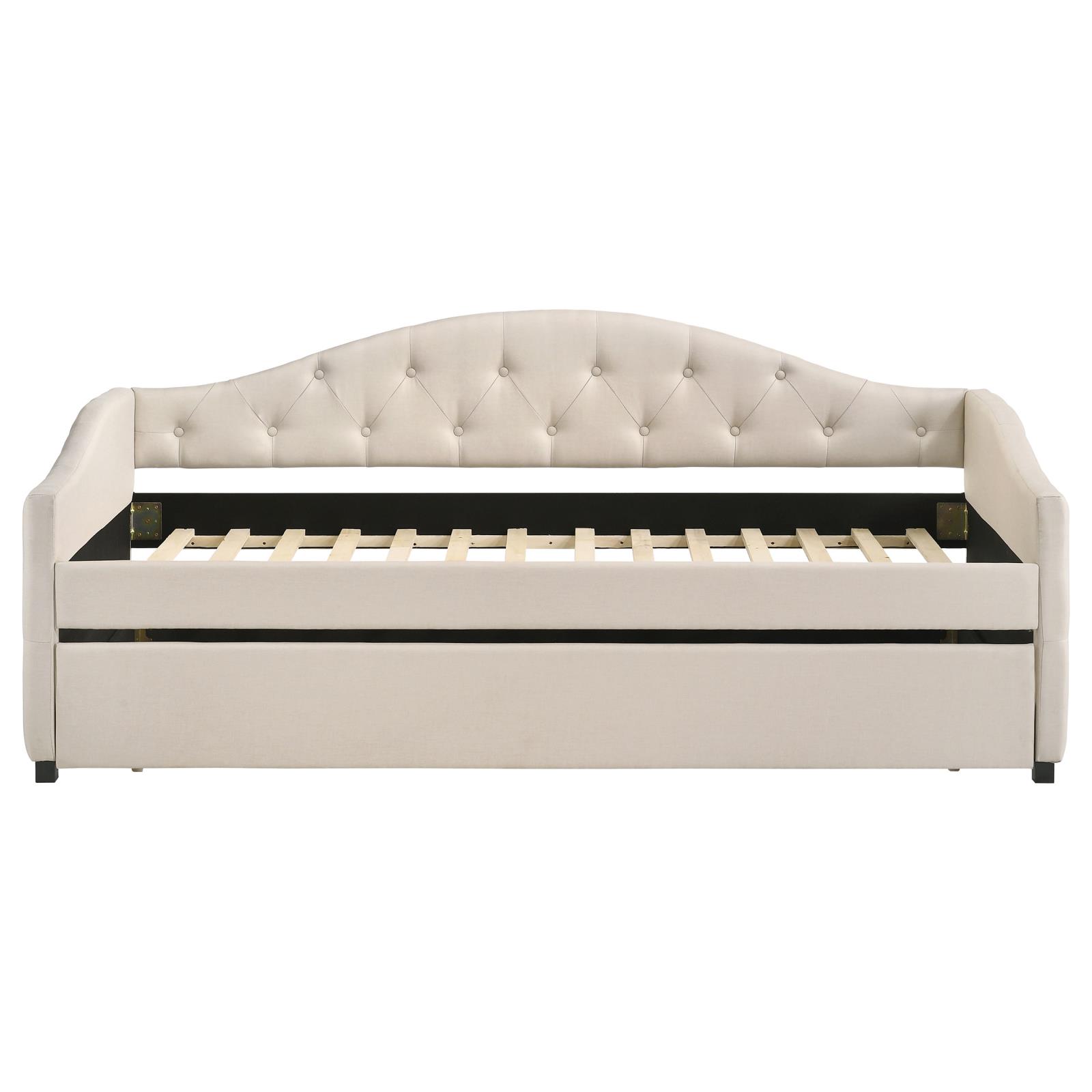 Sadie Fabric Twin Daybed with Trundle