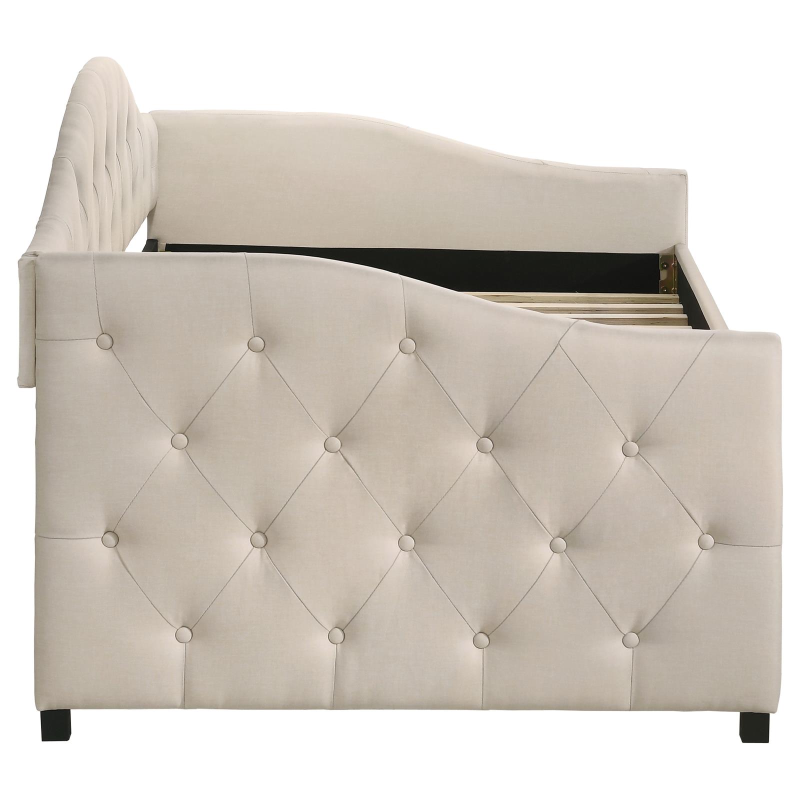 Sadie Fabric Twin Daybed with Trundle