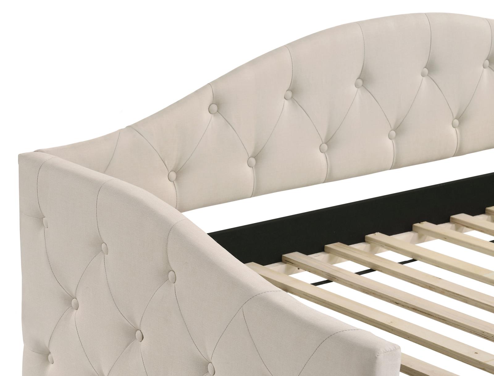 Sadie Fabric Twin Daybed with Trundle