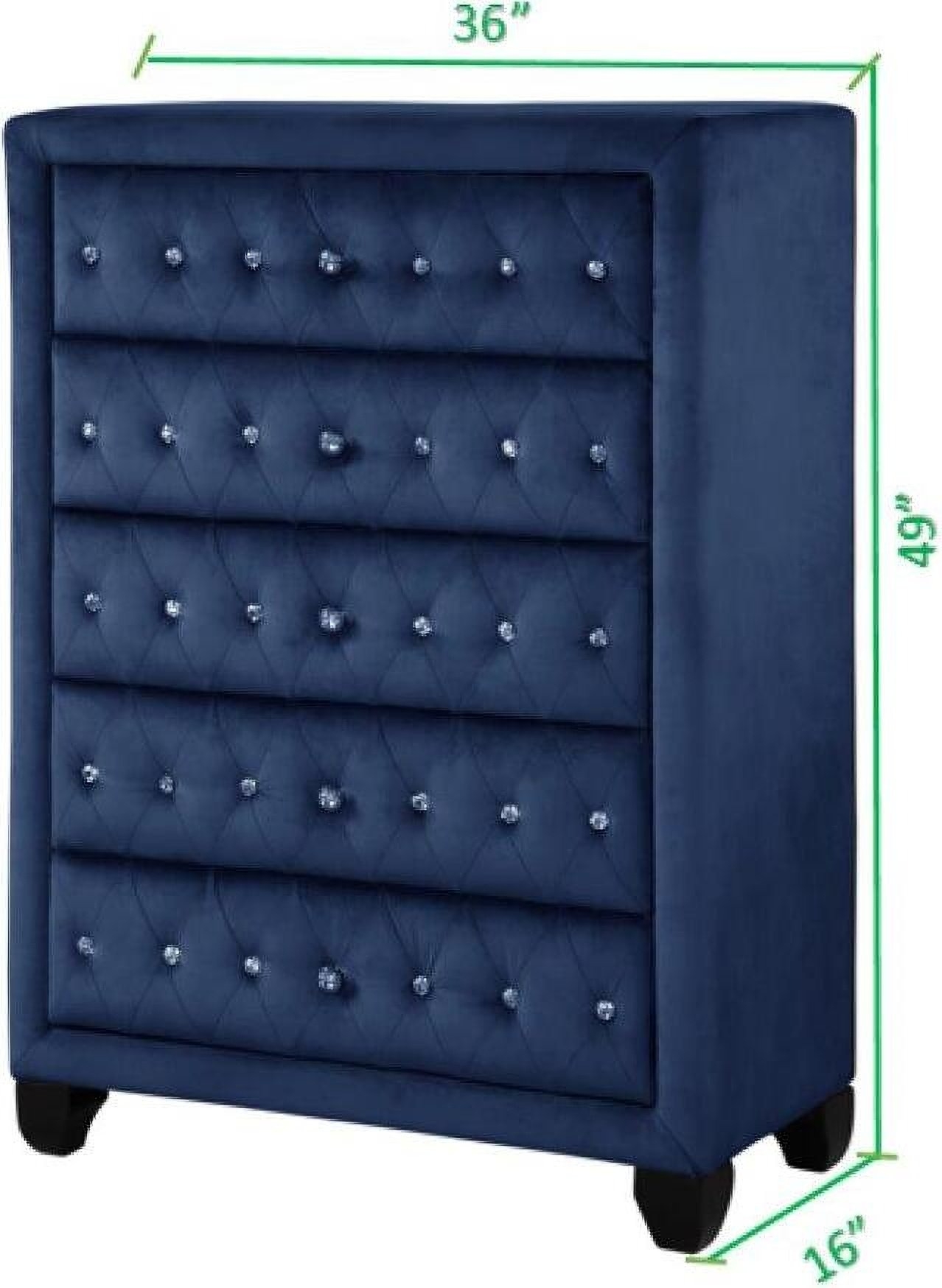Sophia 5-Drawer Wood Veneer Chest