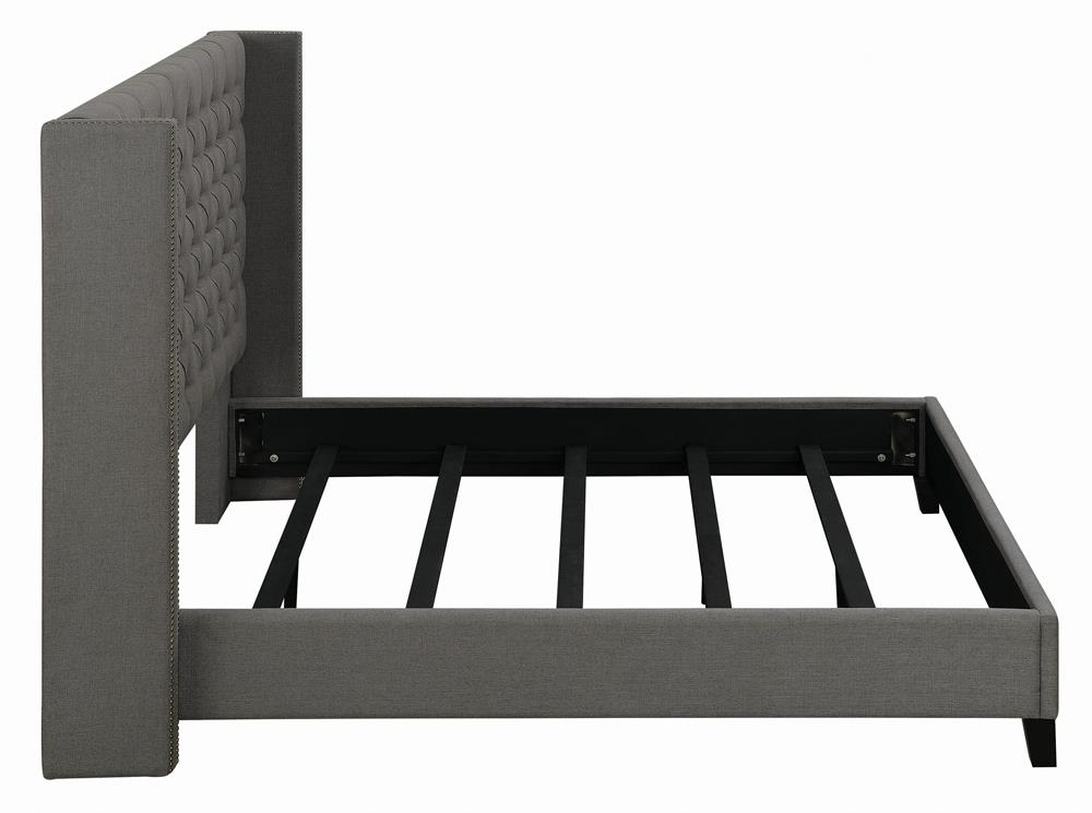 Bancroft Fabric Demi-wing Bed, Queen Size
