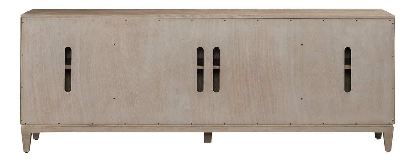 Serenity Wood 82-Inch Accent TV Console w/4 Doors