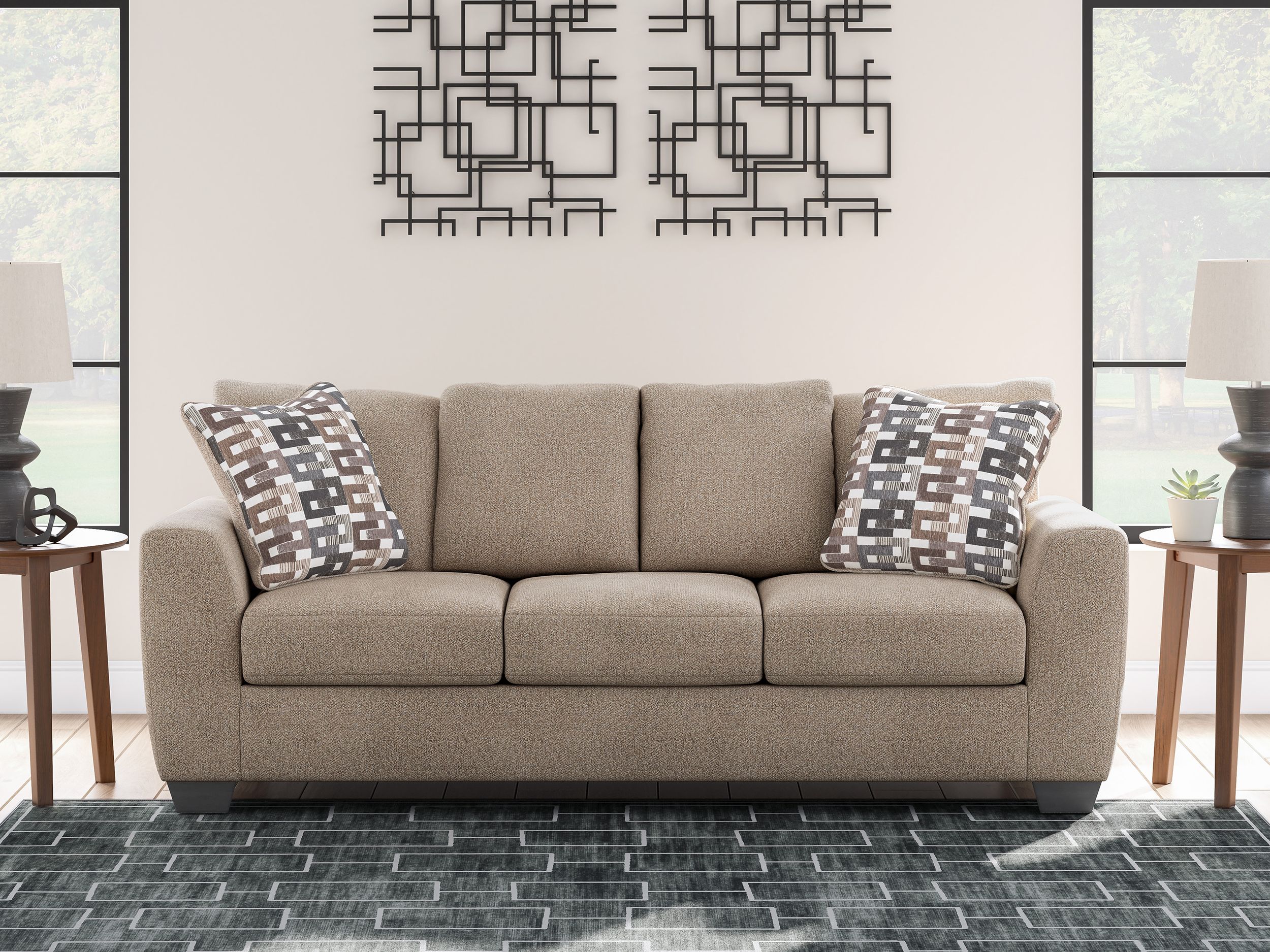 Triston-Peaks Polyester Living Room Set