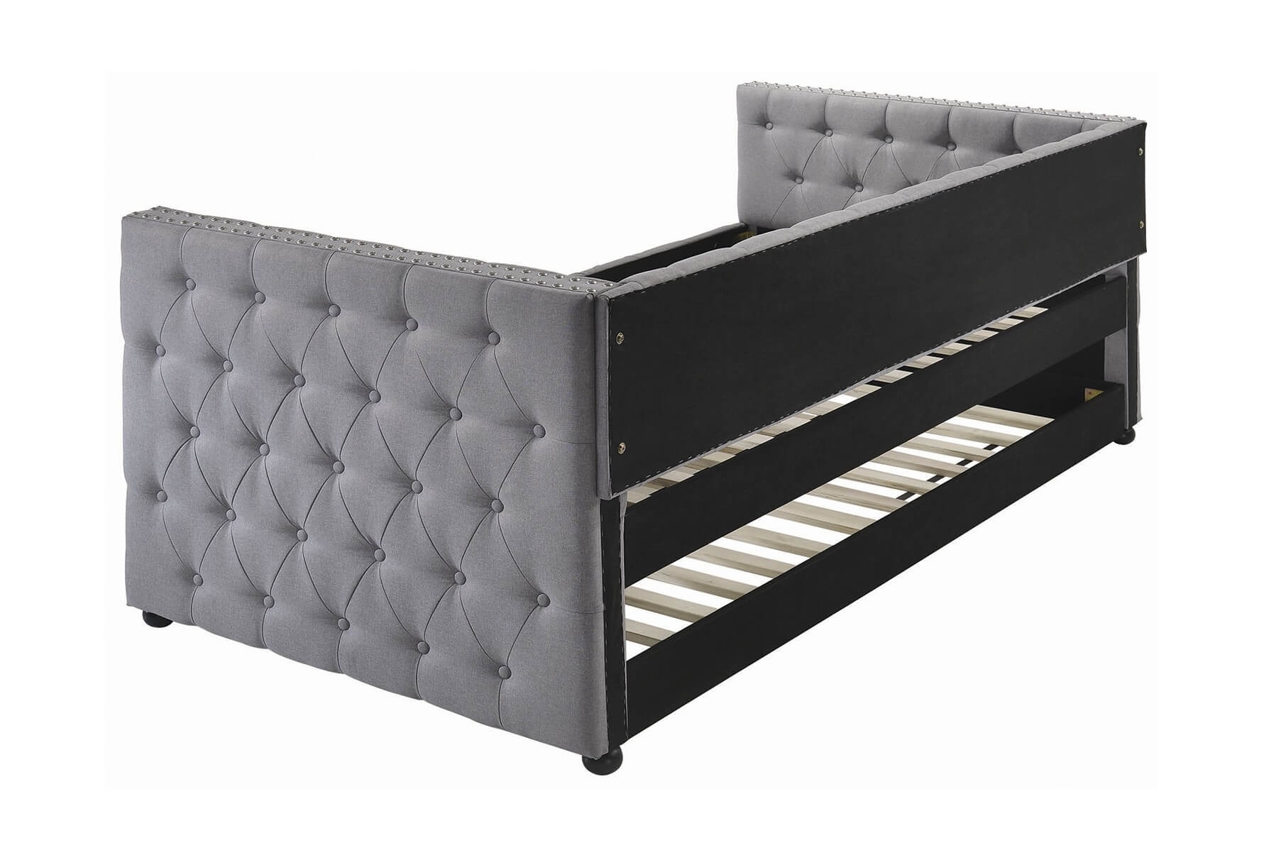 Mockern Tufted Fabric Daybed with Trundle