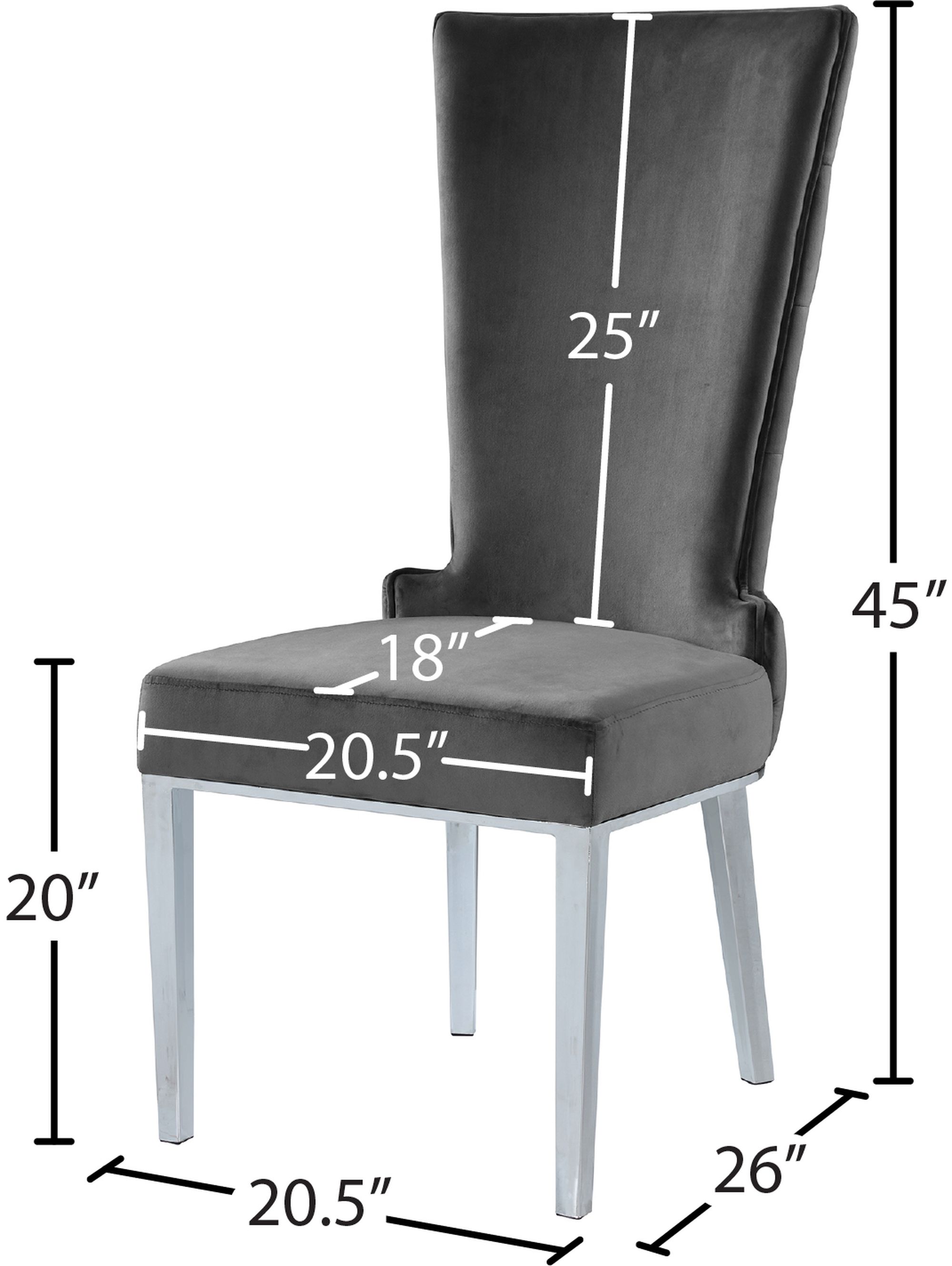 Serafina Velet Dining Chair