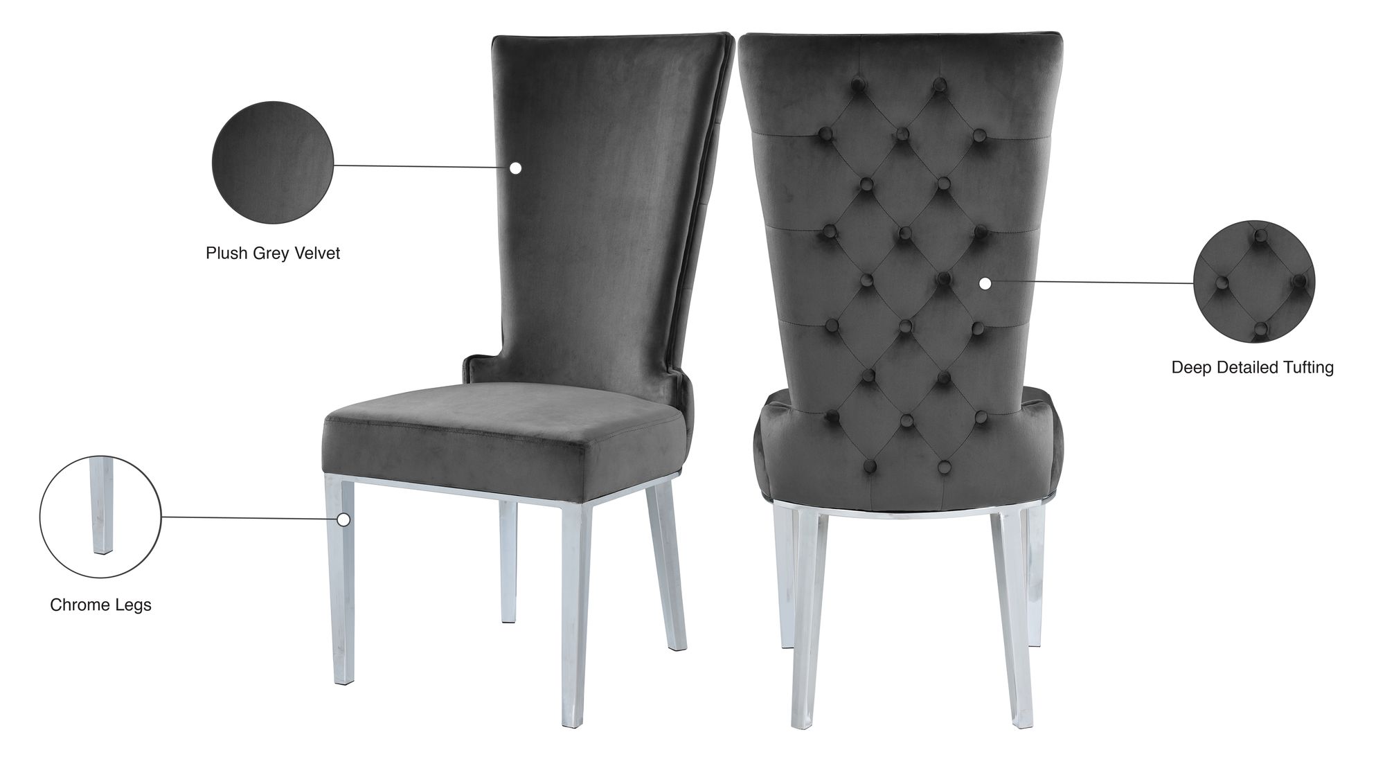 Serafina Velet Dining Chair