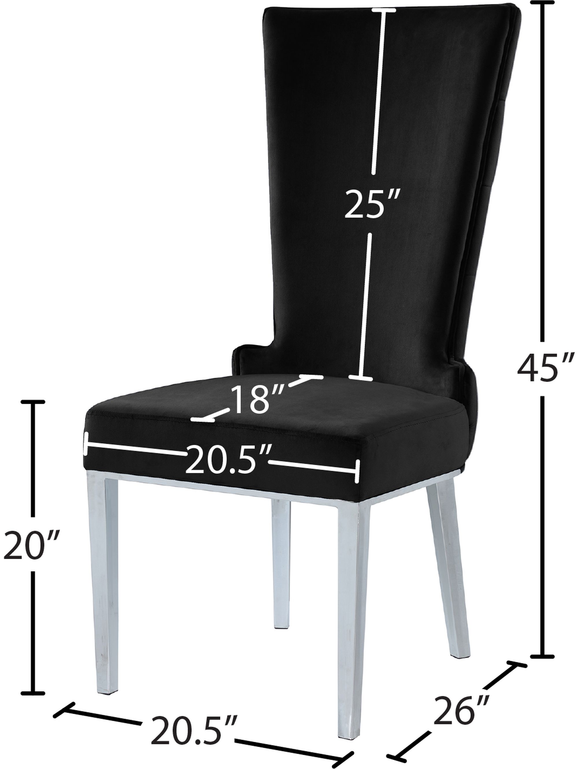 Serafina Velet Dining Chair