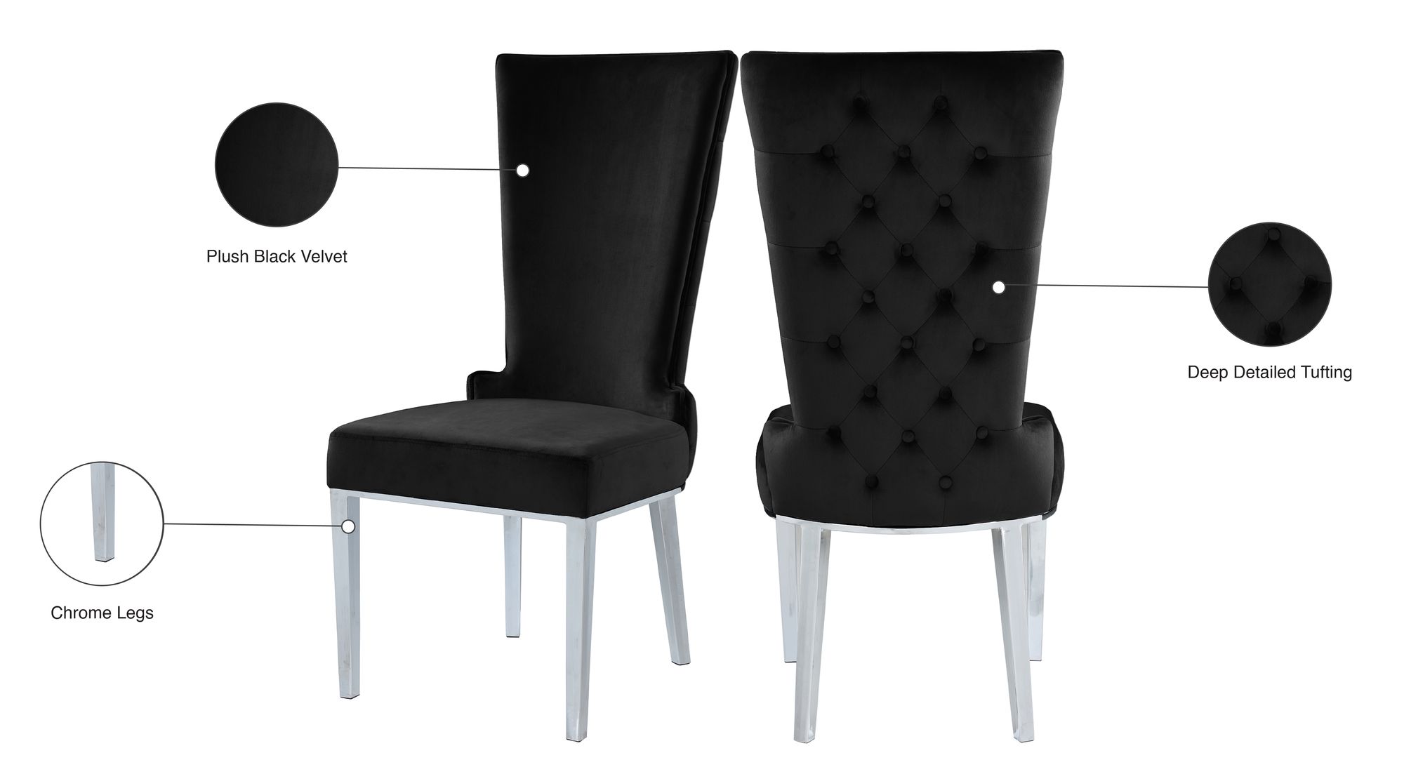 Serafina Velet Dining Chair