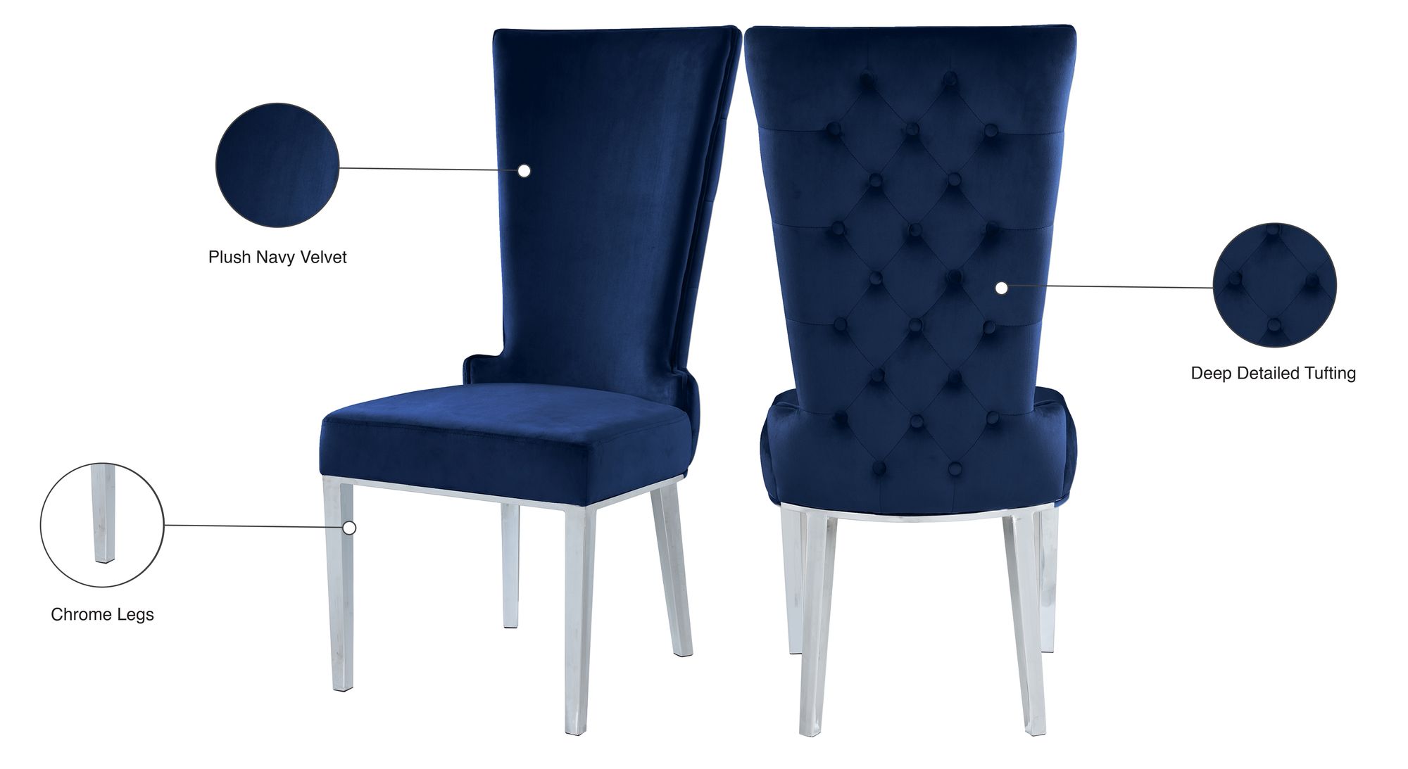 Serafina Velet Dining Chair