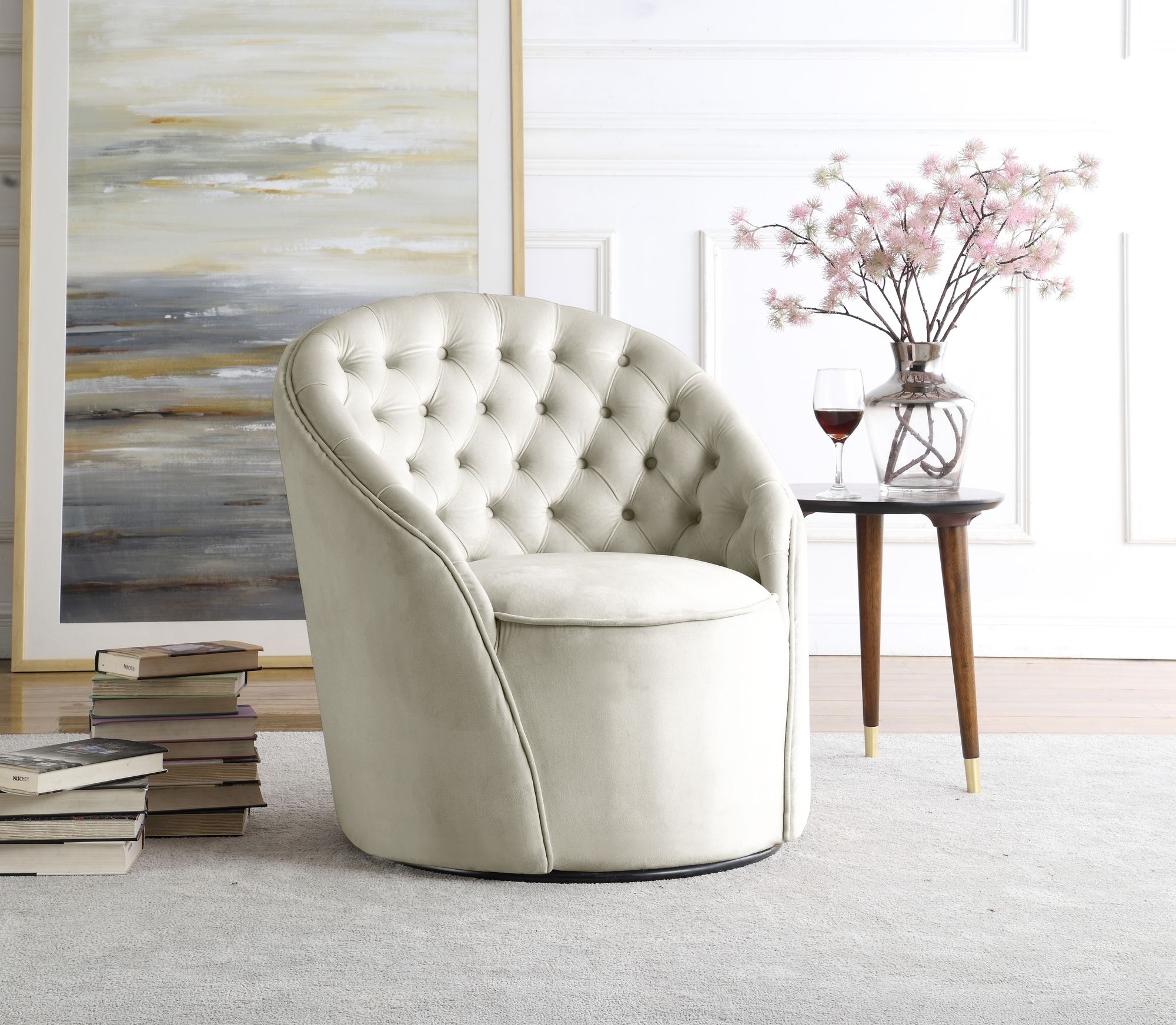 Alessio Velvet Accent Chair