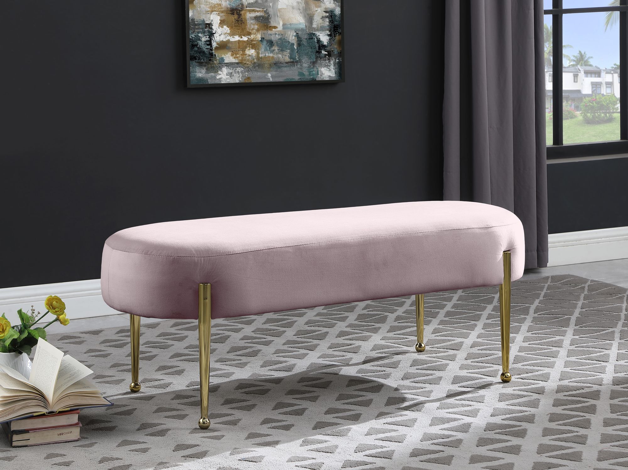 Gia Velvet Bench