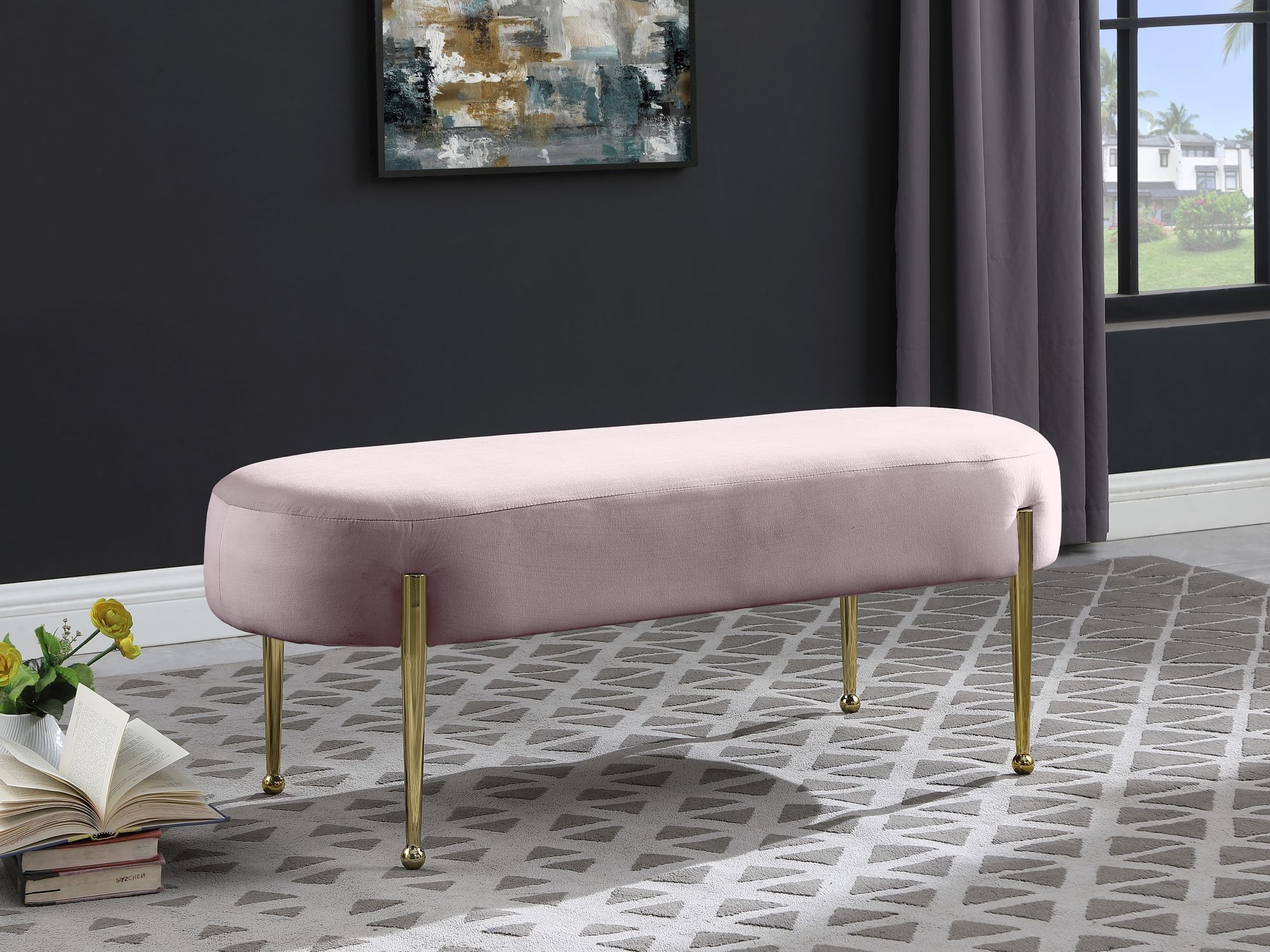 Gia Velvet Bench