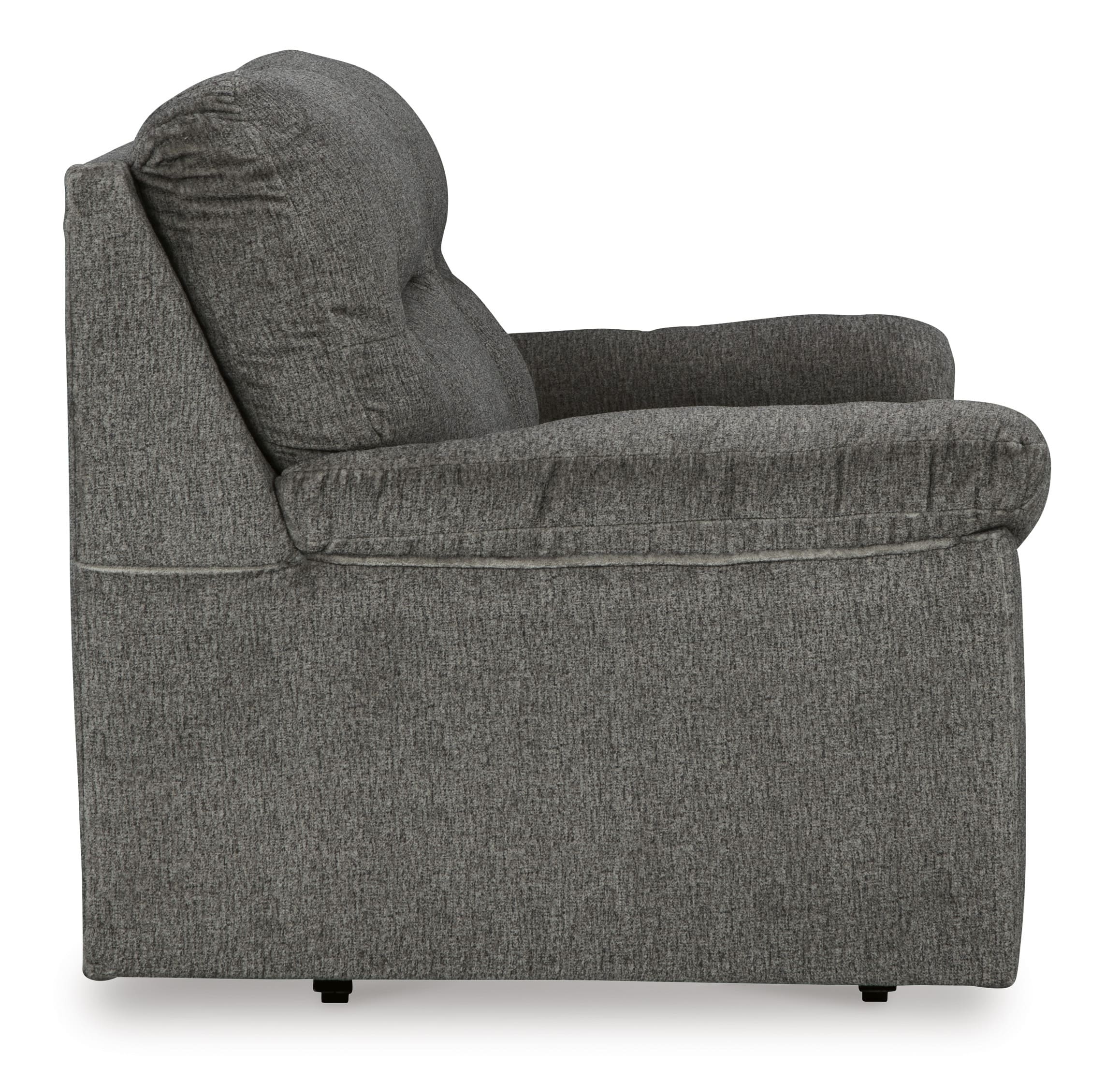 Ashley Bindura Polyester Glider Loveseat Side