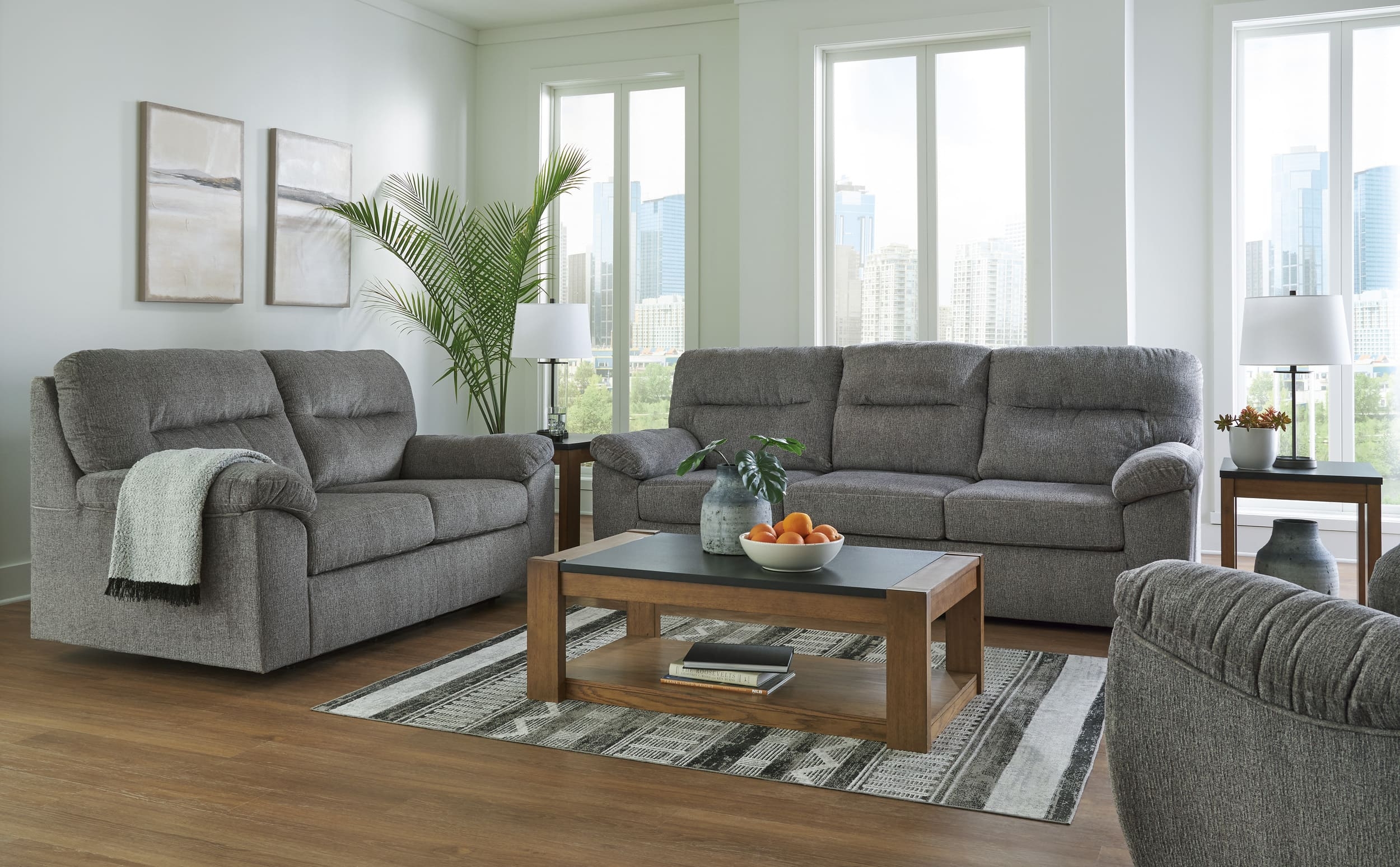 Bindura Polyester Living Room Set